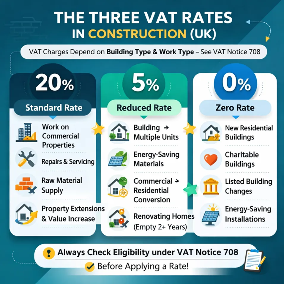 The Three VAT Rates in Construction