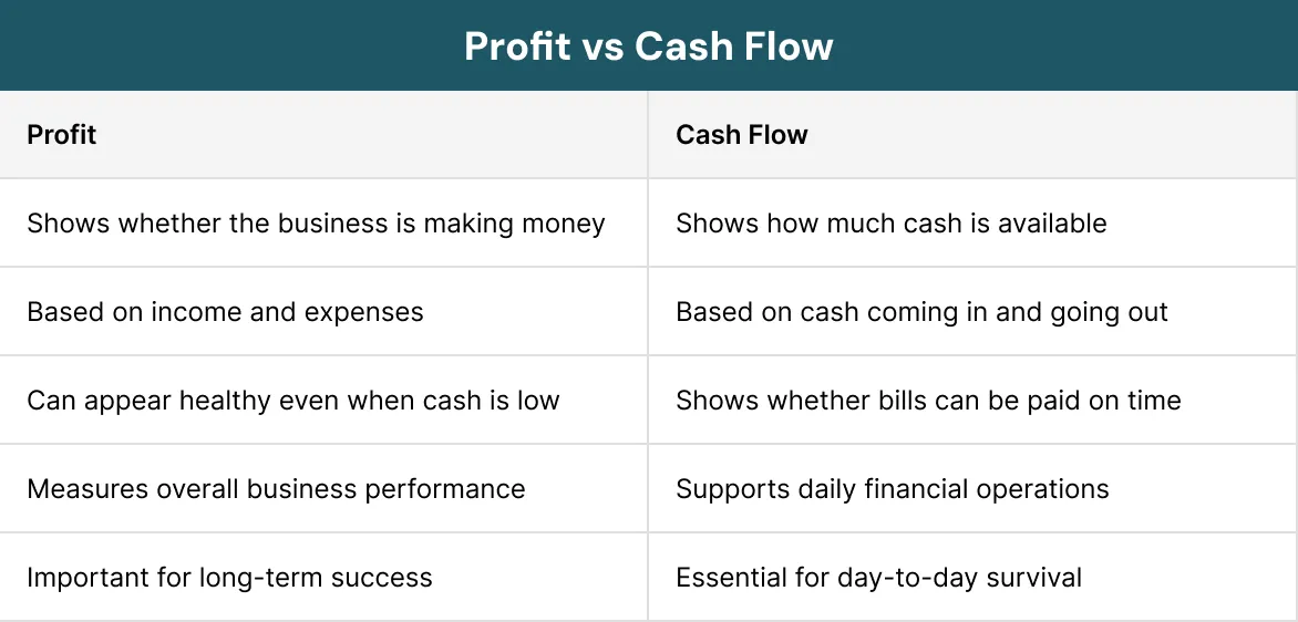 Profit vs Cash Flow