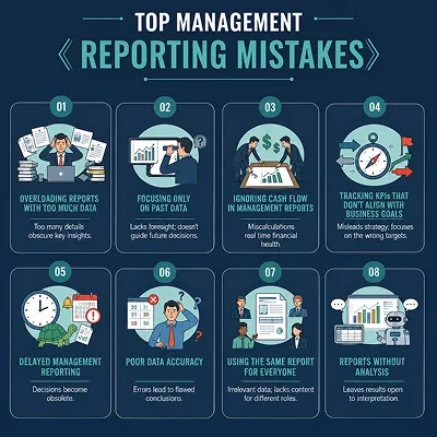 Top management reporting mistakes