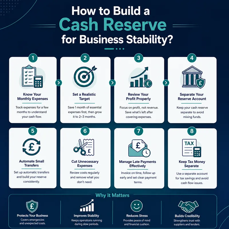 How to build a cash Reserve for Business Stability